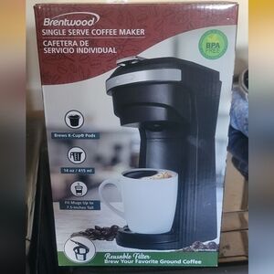 NIB Brentwood Single Serve Coffee Maker - Black